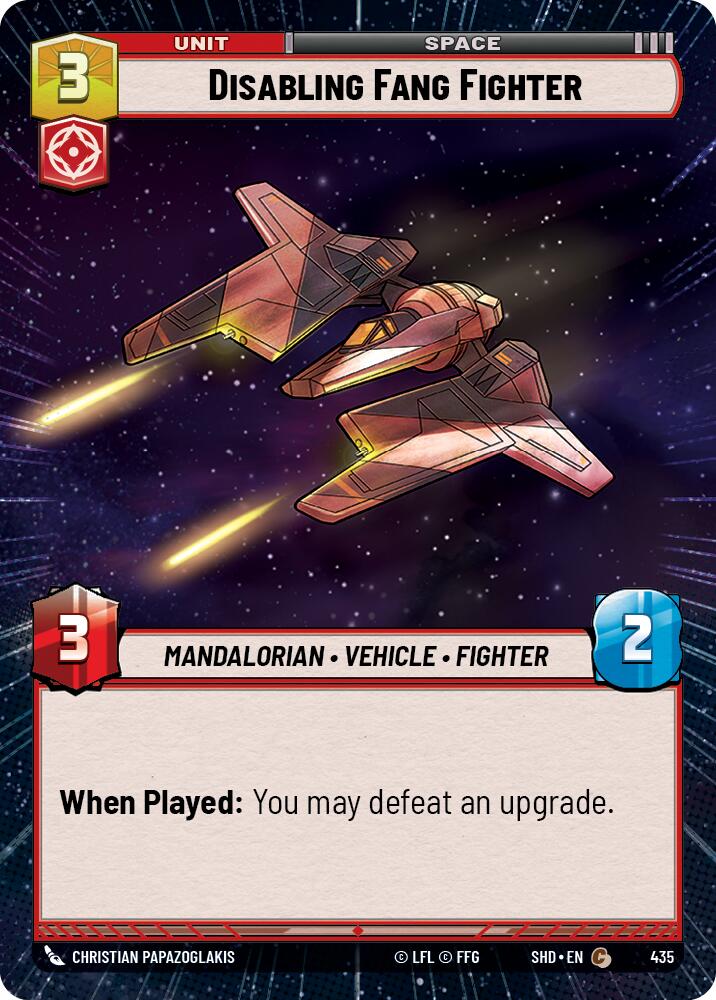Disabling Fang Fighter (435) (Hyperspace) (435) [Shadows of the Galaxy] | Deep Dive Games St. Marys