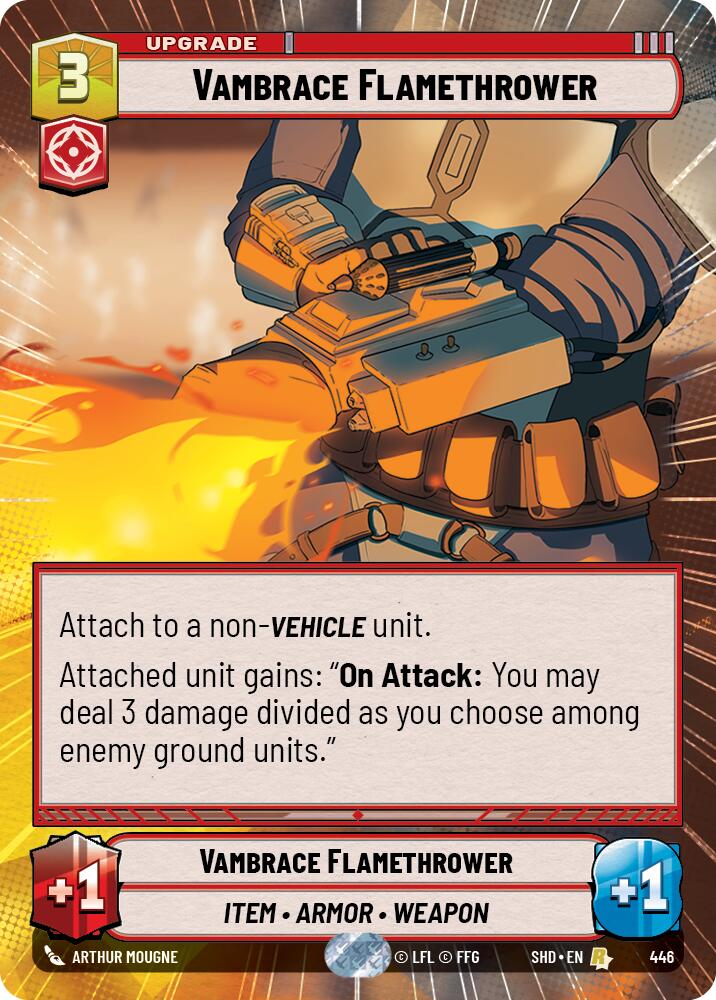 Vambrace Flamethrower (446) (Hyperspace) (446) [Shadows of the Galaxy] | Deep Dive Games St. Marys