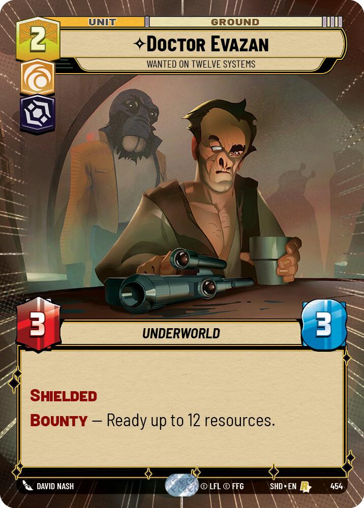 Doctor Evazan - Wanted on Twelve Systems (454) (Hyperspace) (454) [Shadows of the Galaxy] | Deep Dive Games St. Marys