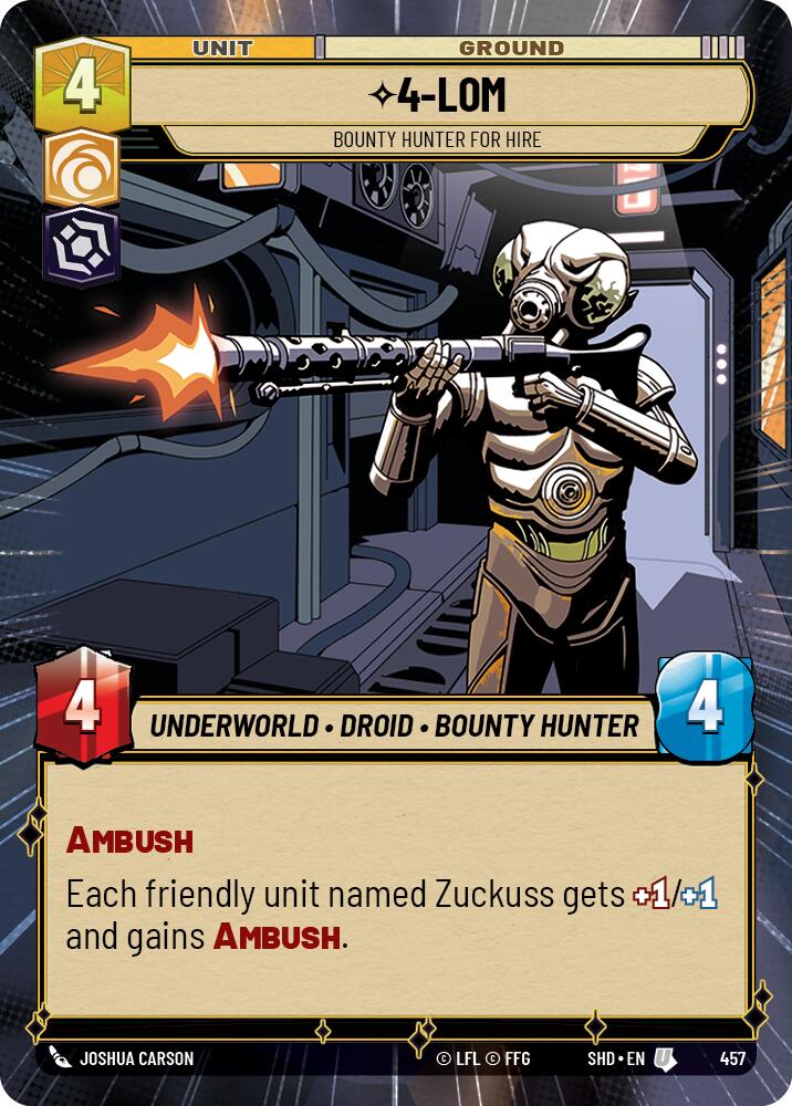 4-LOM - Bounty Hunter for Hire (457) (Hyperspace) (457) [Shadows of the Galaxy] | Deep Dive Games St. Marys