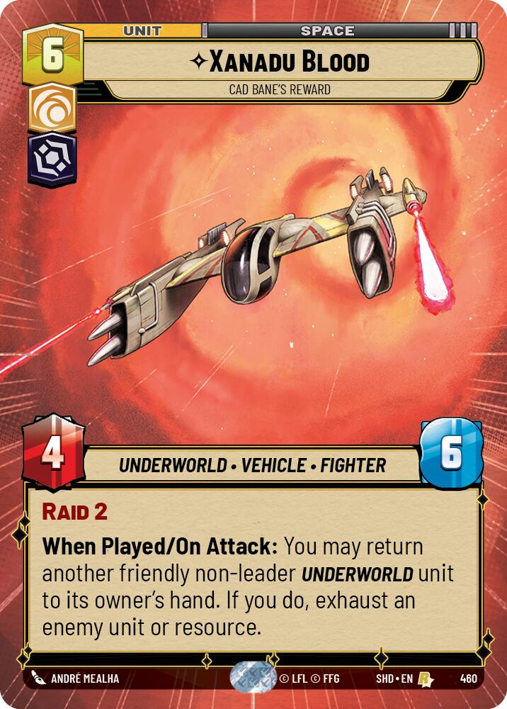 Xanadu Blood - Cad Bane's Reward (460) (Hyperspace) (460) [Shadows of the Galaxy] | Deep Dive Games St. Marys