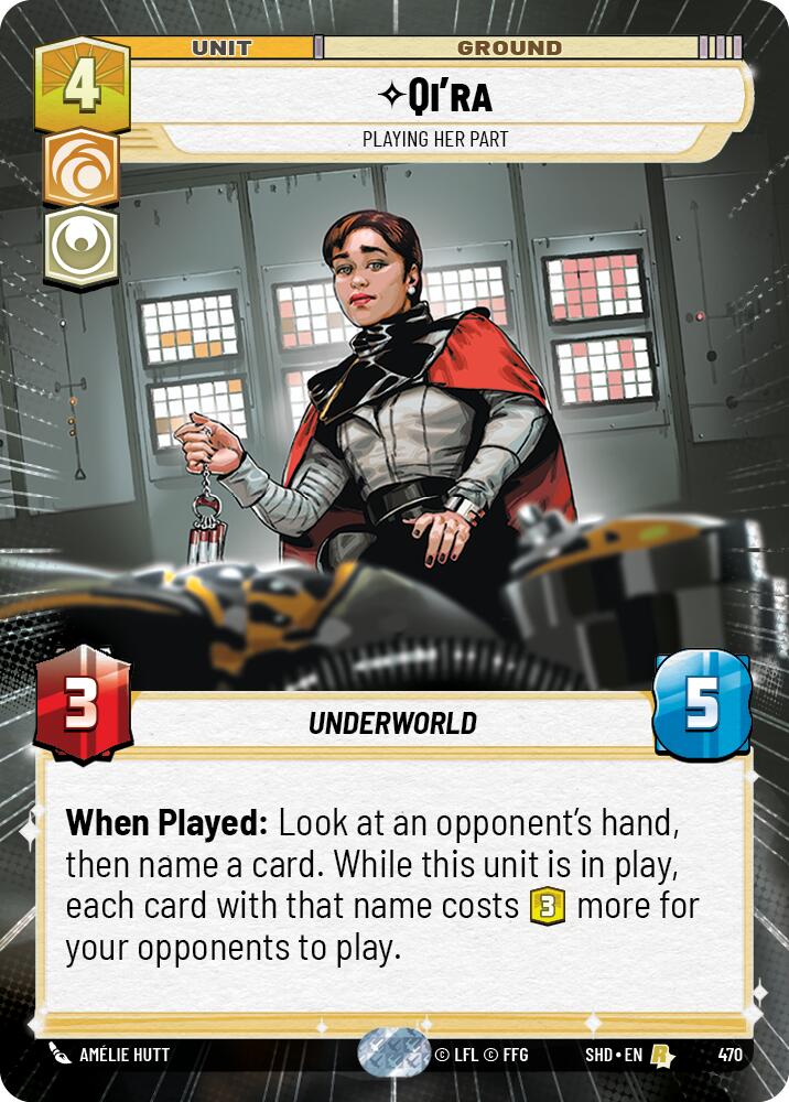 Qi'ra - Playing Her Part (470) (Hyperspace) (470) [Shadows of the Galaxy] | Deep Dive Games St. Marys