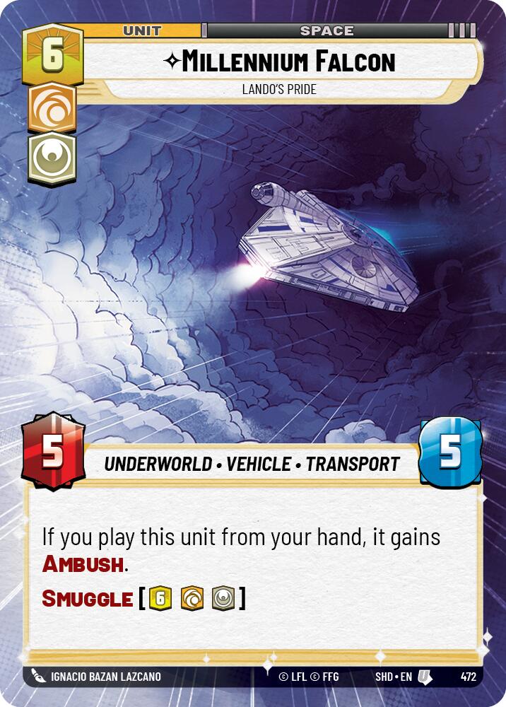 Millennium Falcon - Lando's Pride (472) (Hyperspace) (472) [Shadows of the Galaxy] | Deep Dive Games St. Marys