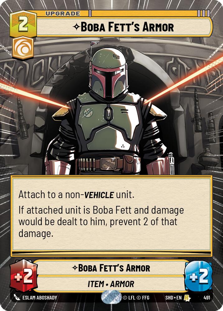 Boba Fett's Armor (491) (Hyperspace) (491) [Shadows of the Galaxy] | Deep Dive Games St. Marys