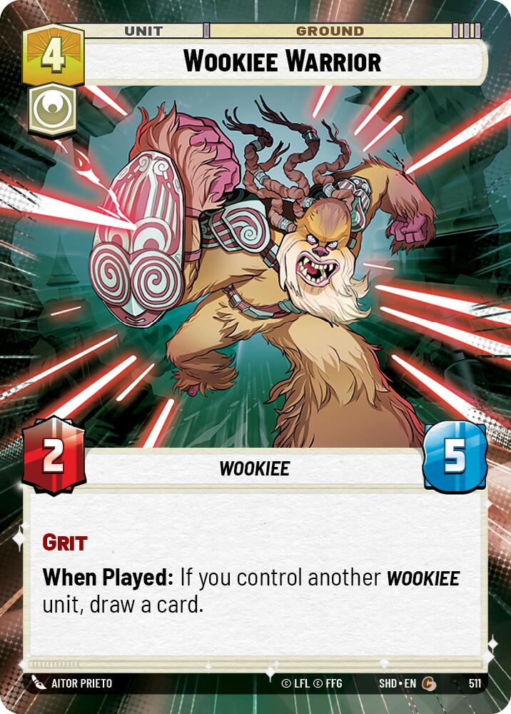 Wookiee Warrior (511) (Hyperspace) (511) [Shadows of the Galaxy] | Deep Dive Games St. Marys