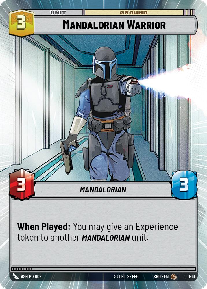 Mandalorian Warrior (519) (Hyperspace) (519) [Shadows of the Galaxy] | Deep Dive Games St. Marys