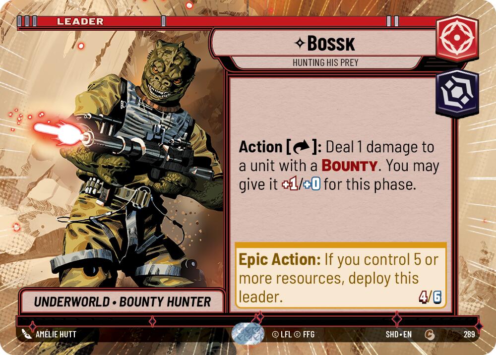 Bossk - Hunting His Prey (289) (Hyperspace) (289) [Shadows of the Galaxy] | Deep Dive Games St. Marys