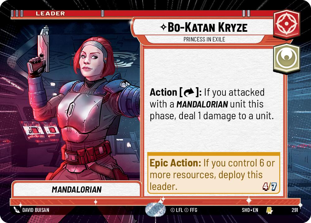Bo-Katan Kryze - Princess in Exile (291) (Hyperspace) (291) [Shadows of the Galaxy] | Deep Dive Games St. Marys