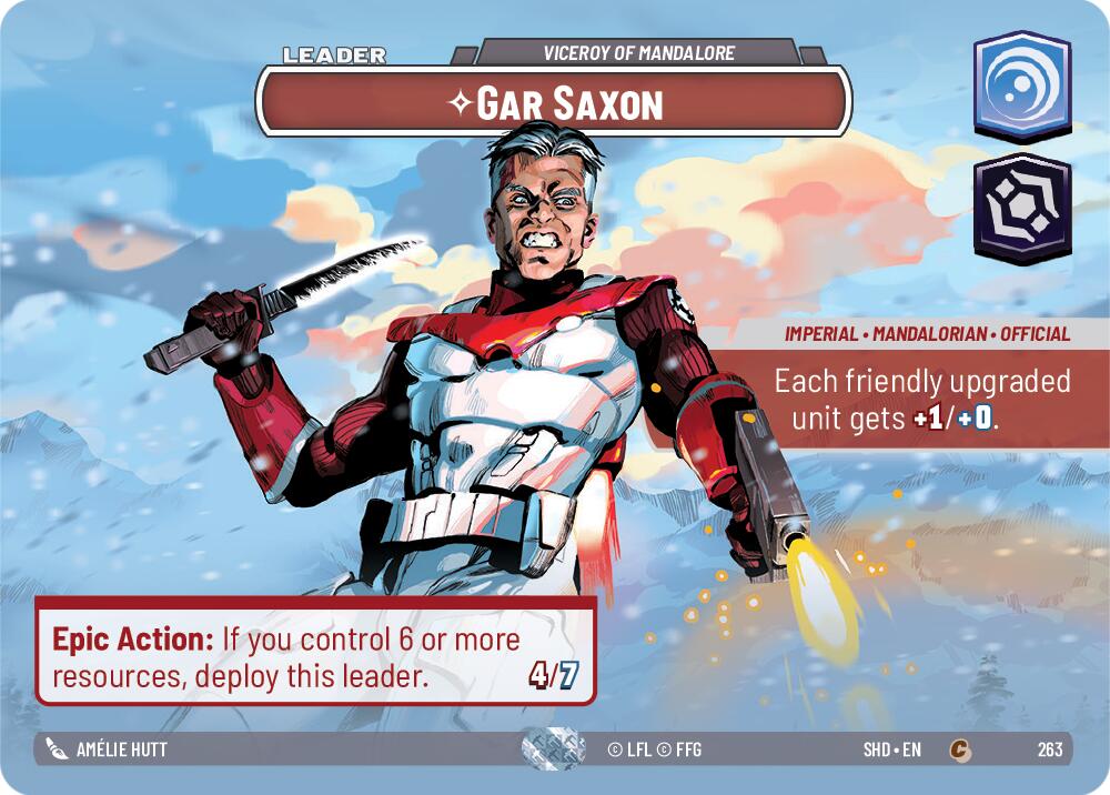 Gar Saxon - Viceroy of Mandalore (263) (Showcase) (263) [Shadows of the Galaxy] | Deep Dive Games St. Marys