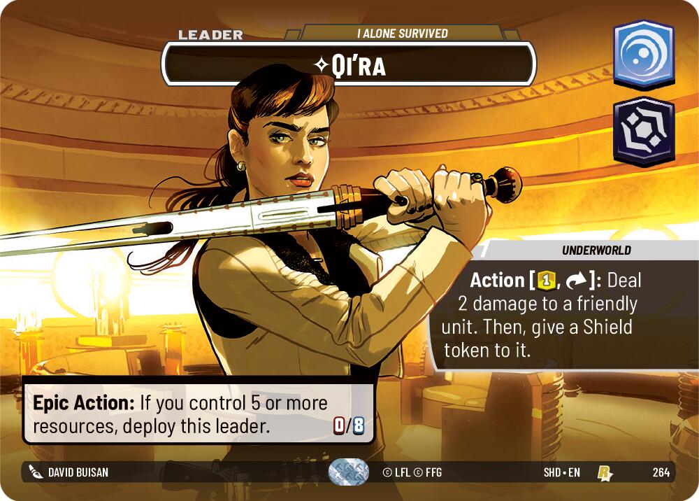 Qi'ra - I Alone Survived (264) (Showcase) (264) [Shadows of the Galaxy] | Deep Dive Games St. Marys