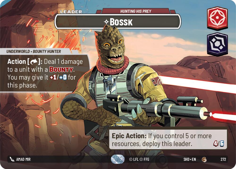 Bossk - Hunting His Prey (272) (Showcase) (272) [Shadows of the Galaxy] | Deep Dive Games St. Marys