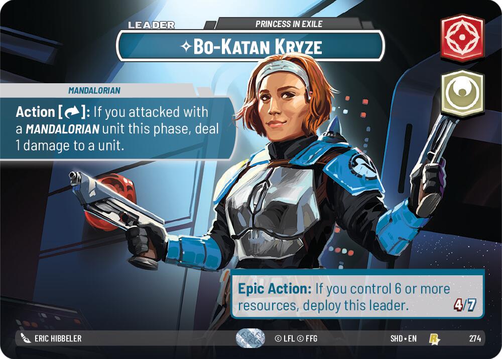 Bo-Katan Kryze - Princess in Exile (274) (Showcase) (274) [Shadows of the Galaxy] | Deep Dive Games St. Marys