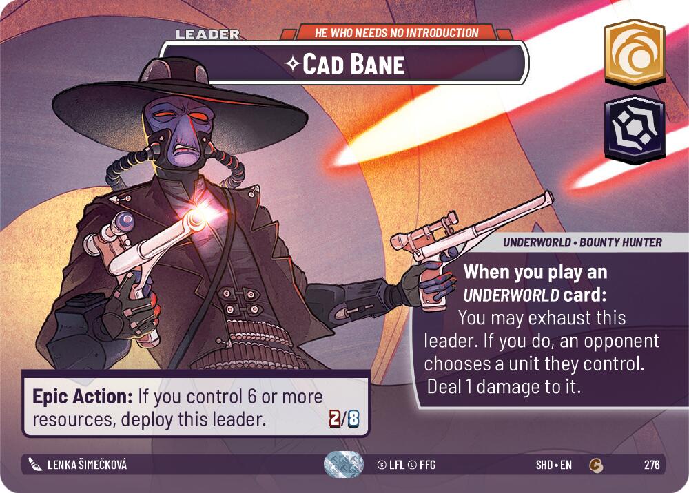 Cad Bane - He Who Needs No Introduction (276) (Showcase) (276) [Shadows of the Galaxy] | Deep Dive Games St. Marys