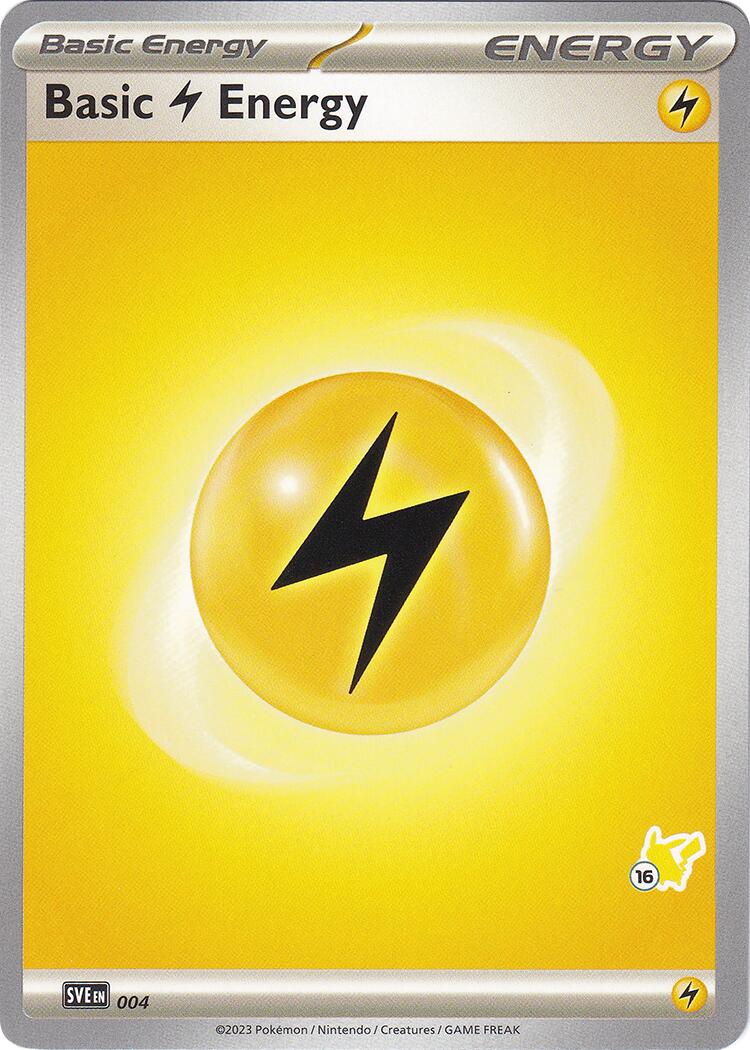 Basic Lightning Energy (004) (Pikachu Stamp #16) [Battle Academy 2024] | Deep Dive Games St. Marys