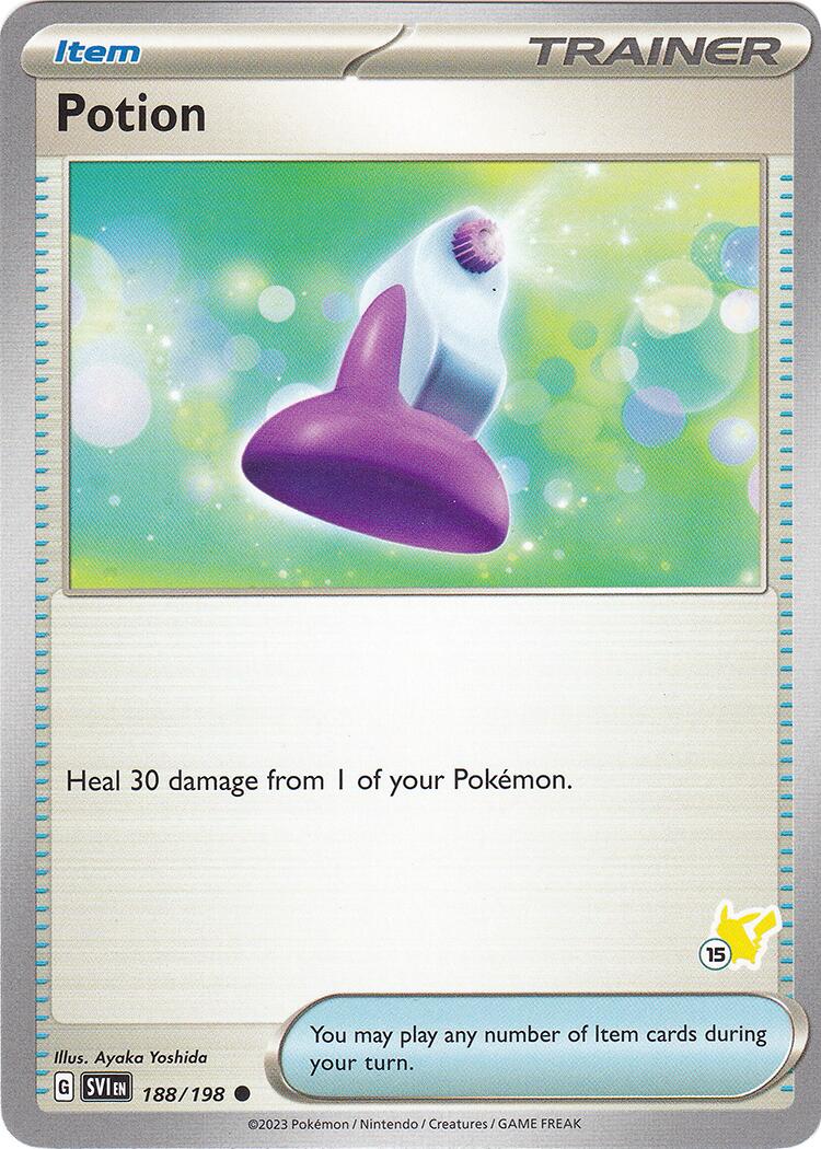 Potion (188/192) (Pikachu Stamp #15) [Battle Academy 2024] | Deep Dive Games St. Marys