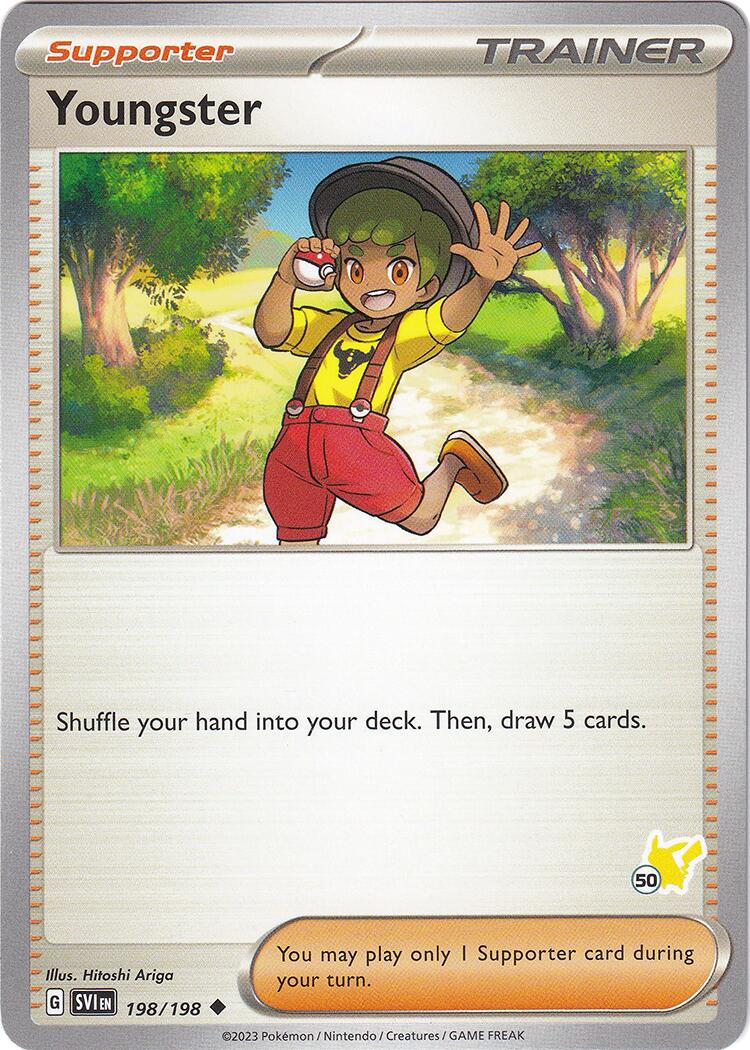 Youngster (198/198) (Pikachu Stamp #50) [Battle Academy 2024] | Deep Dive Games St. Marys