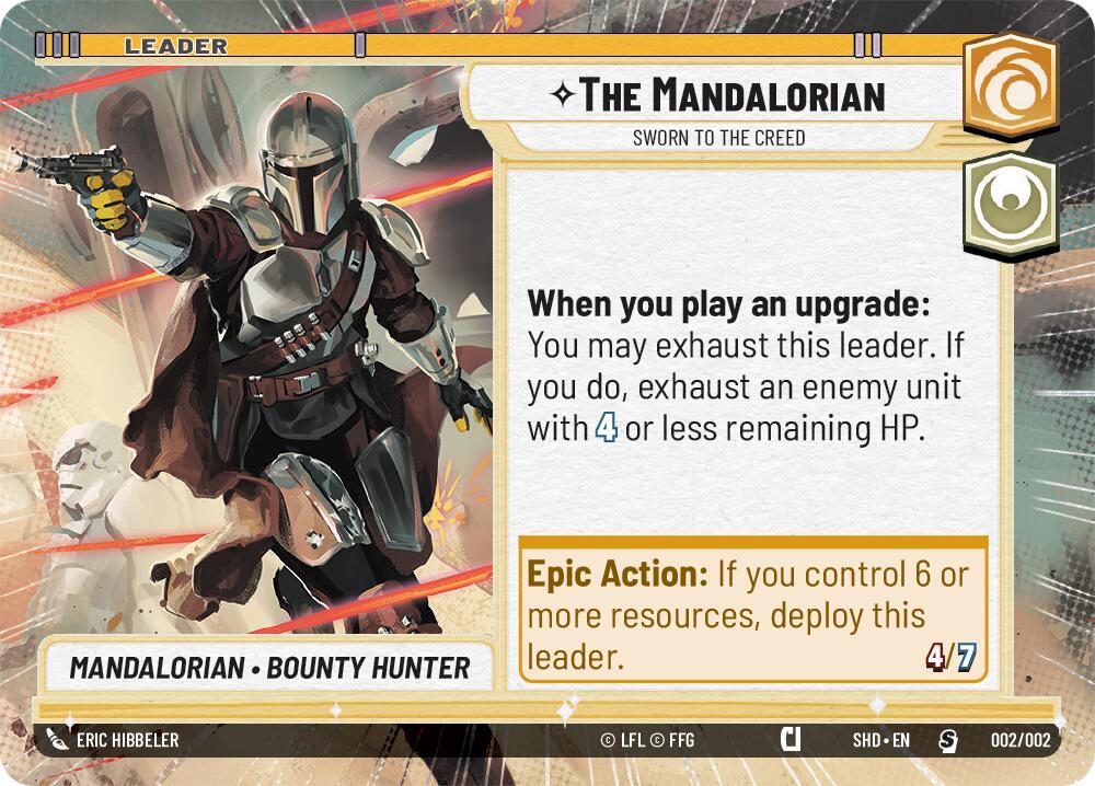The Mandalorian - Sworn To The Creed (002/002) (Hyperspace) (Prerelease Promos) (002/002) [Shadows of the Galaxy Promos] | Deep Dive Games St. Marys