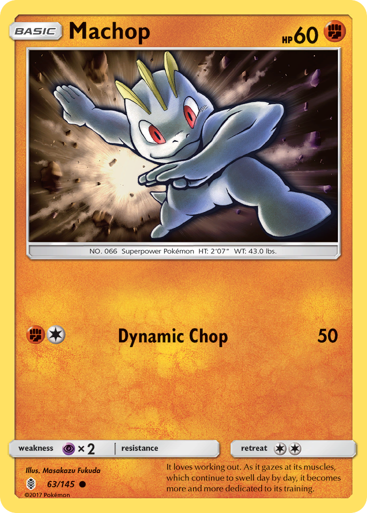 Machop (63/145) [Sun & Moon: Guardians Rising] | Deep Dive Games St. Marys