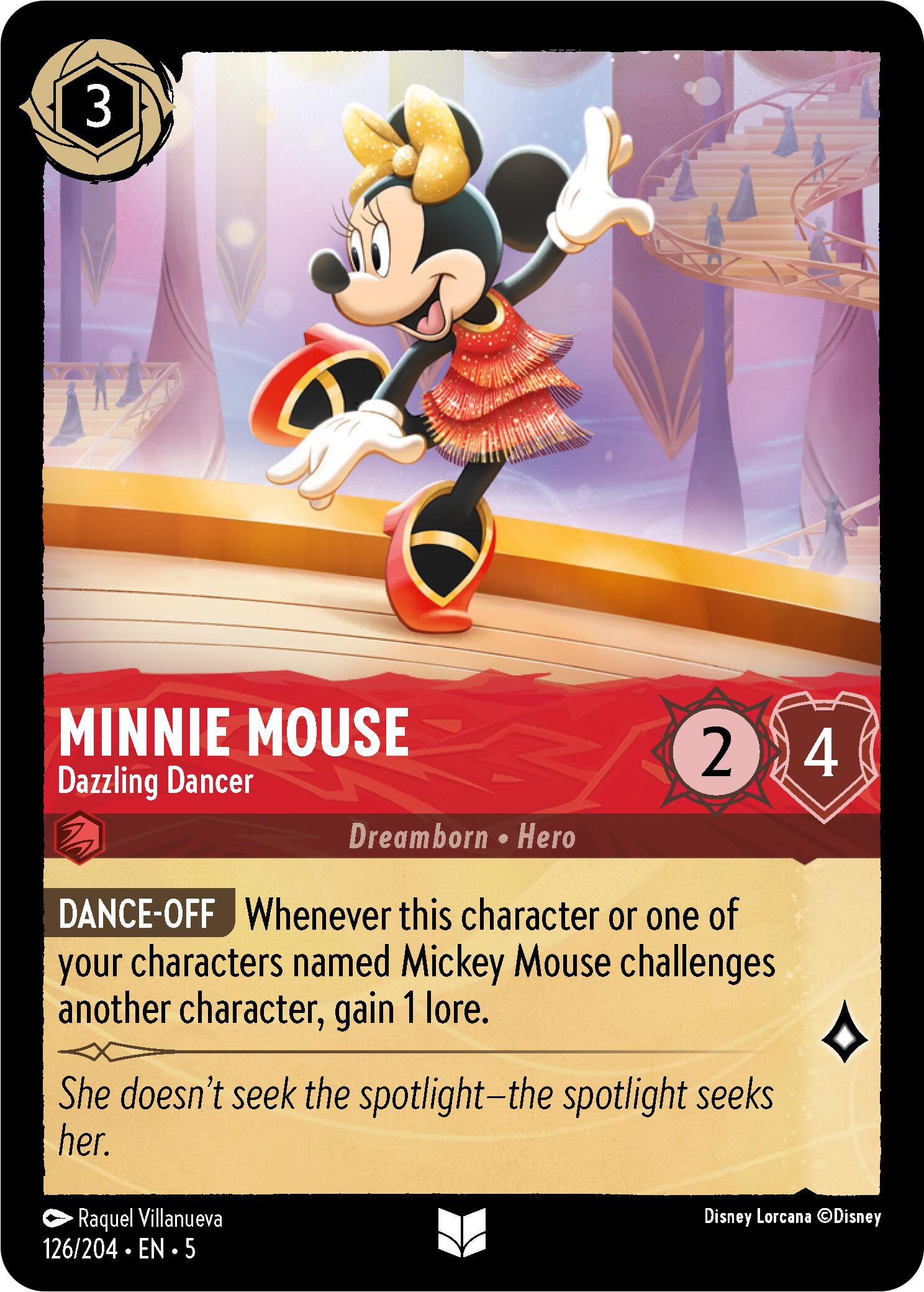 Minnie Mouse - Dazzling Dancer (126/204) [Shimmering Skies] | Deep Dive Games St. Marys