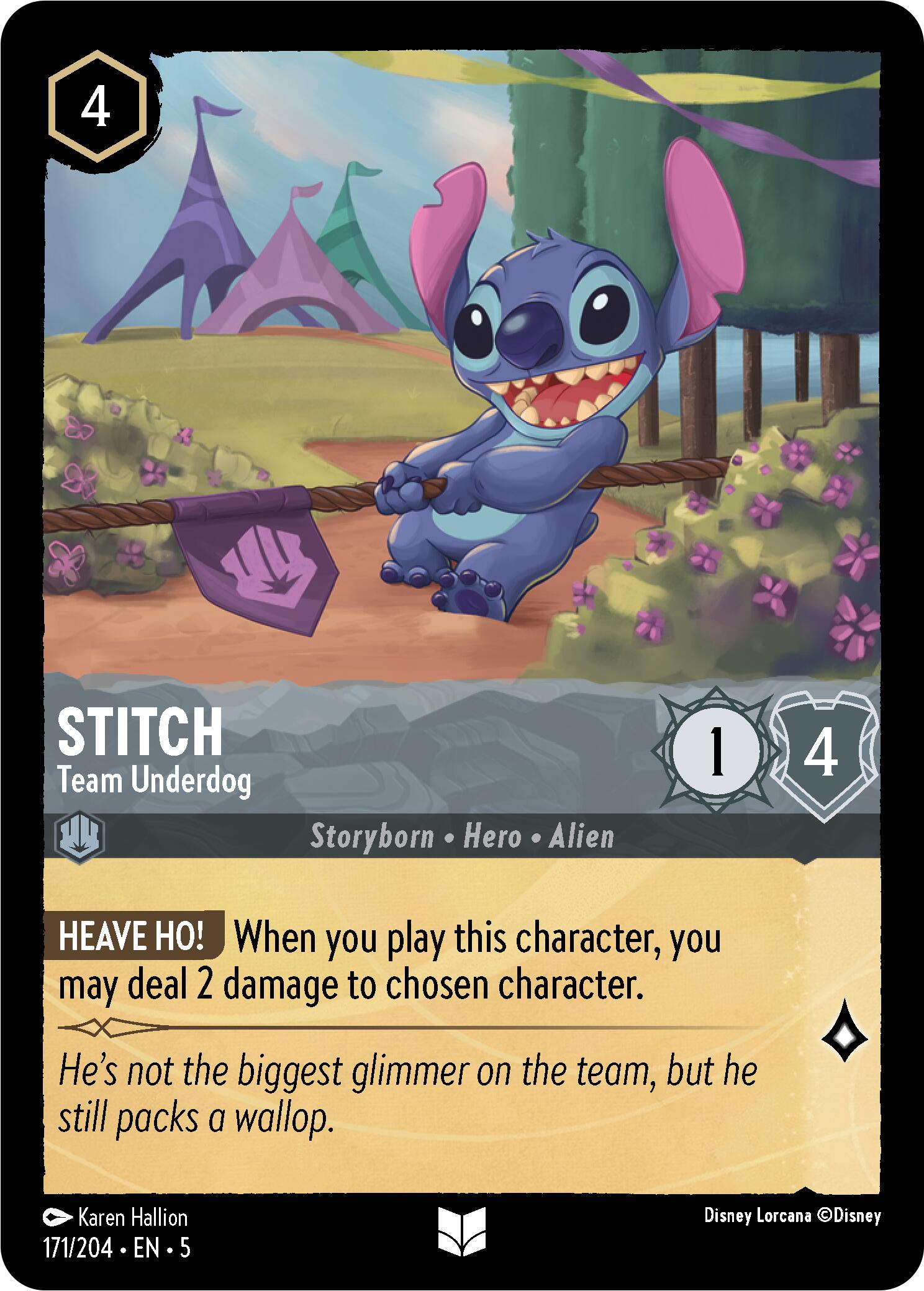 Stitch - Team Underdog (171/204) [Shimmering Skies] | Deep Dive Games St. Marys