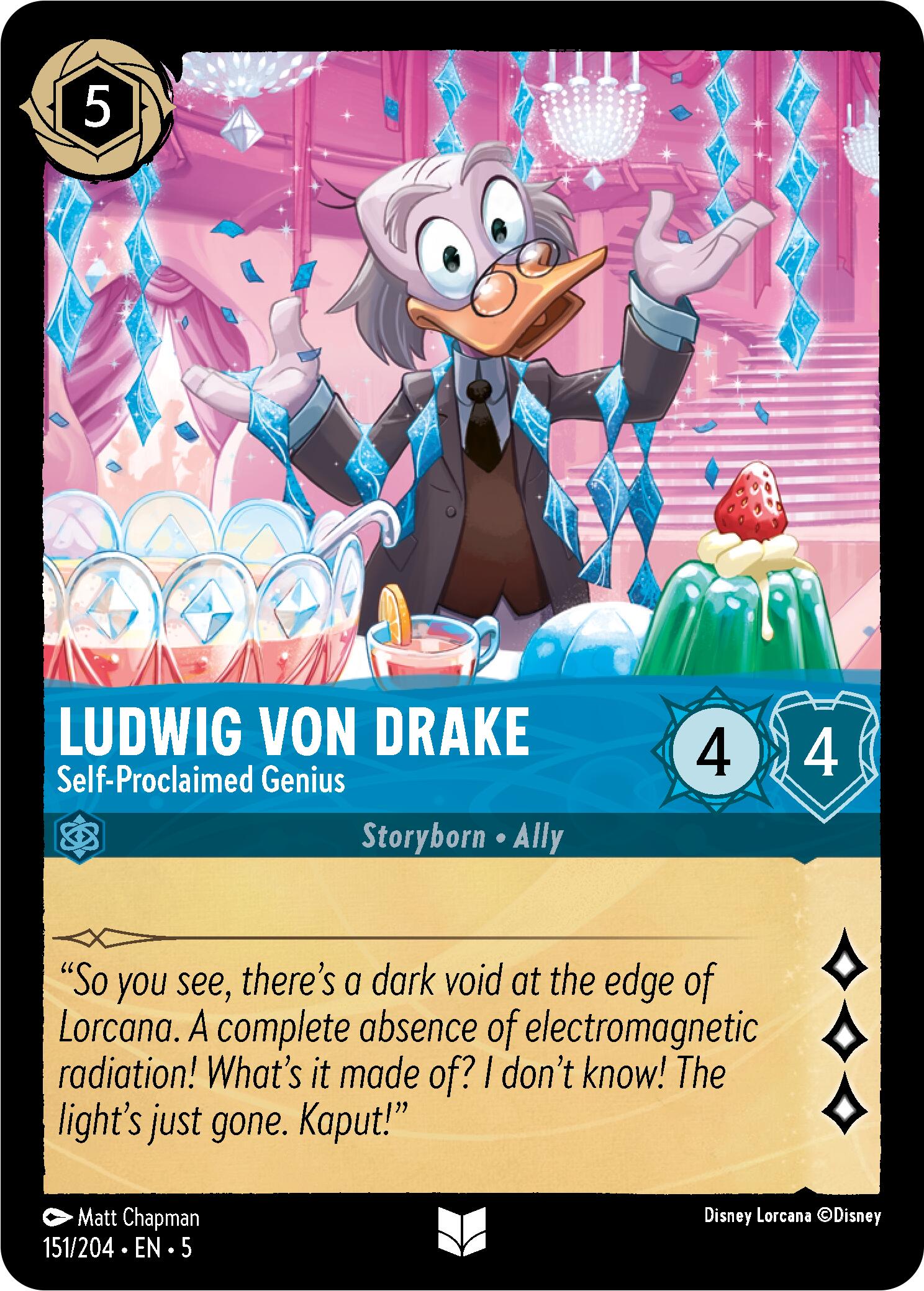 Ludwig Von Drake - Self-Proclaimed Genius (151/204) [Shimmering Skies] | Deep Dive Games St. Marys