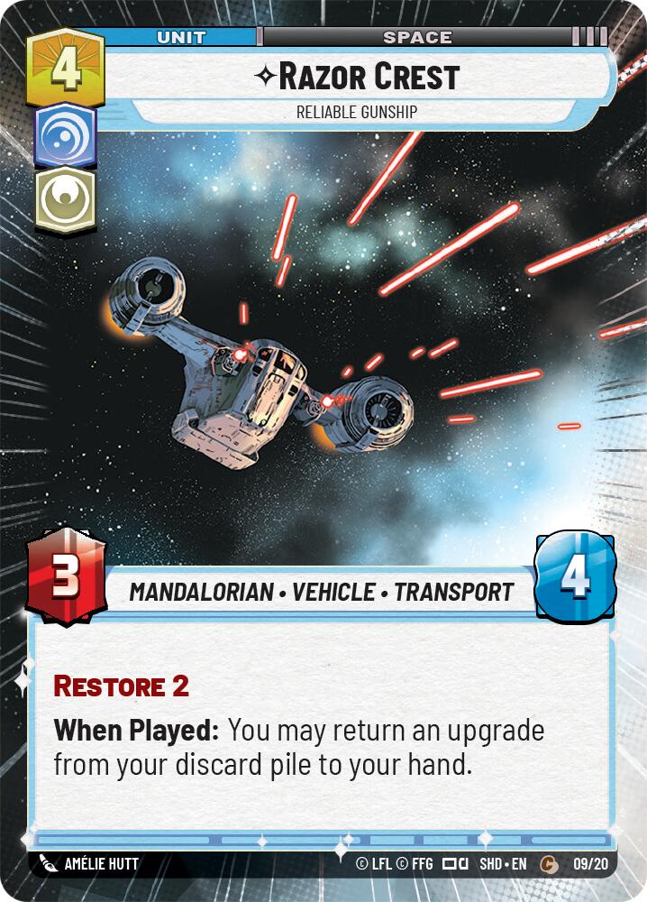 Razor Crest - Reliable Gunship (Hyperspace) (09/20) [Shadows of the Galaxy: Weekly Play] | Deep Dive Games St. Marys
