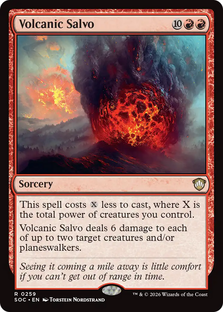 Volcanic Salvo [Secrets of Strixhaven Commander] | Deep Dive Games St. Marys