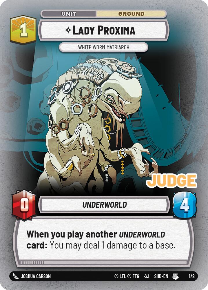 Lady Proxima - White Worm Matriarch (255/262) (255/262) [Judge Promos] | Deep Dive Games St. Marys