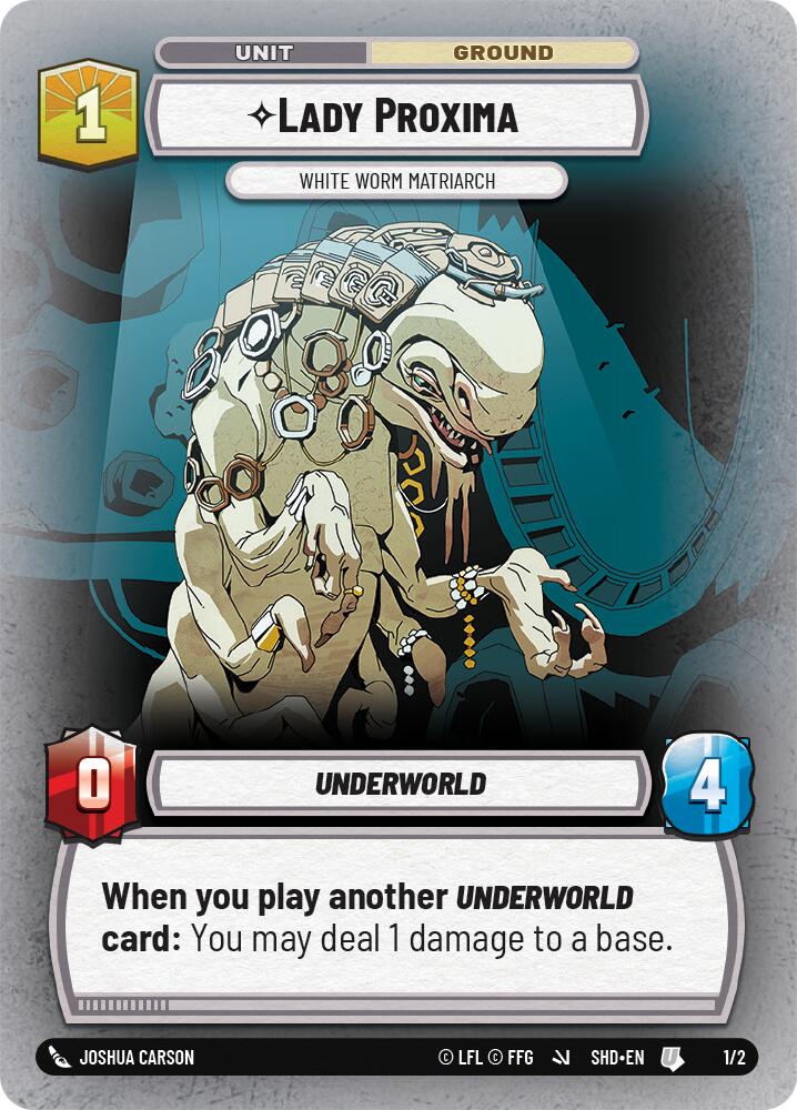 Lady Proxima - White Worm Matriarch (1/2) (1/2) [Store Showdown Promos] | Deep Dive Games St. Marys