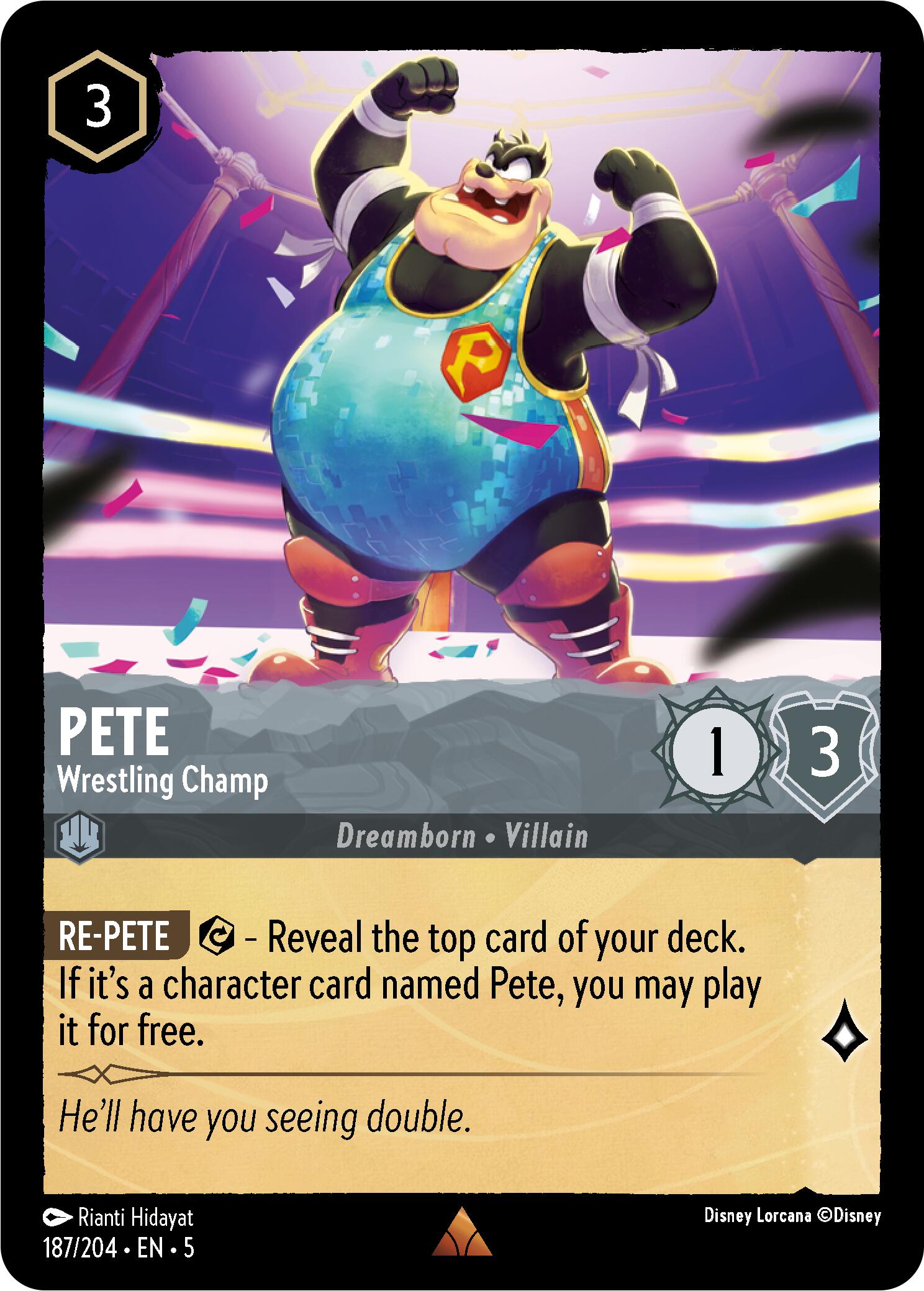 Pete - Wrestling Champ (187/204) [Shimmering Skies] | Deep Dive Games St. Marys