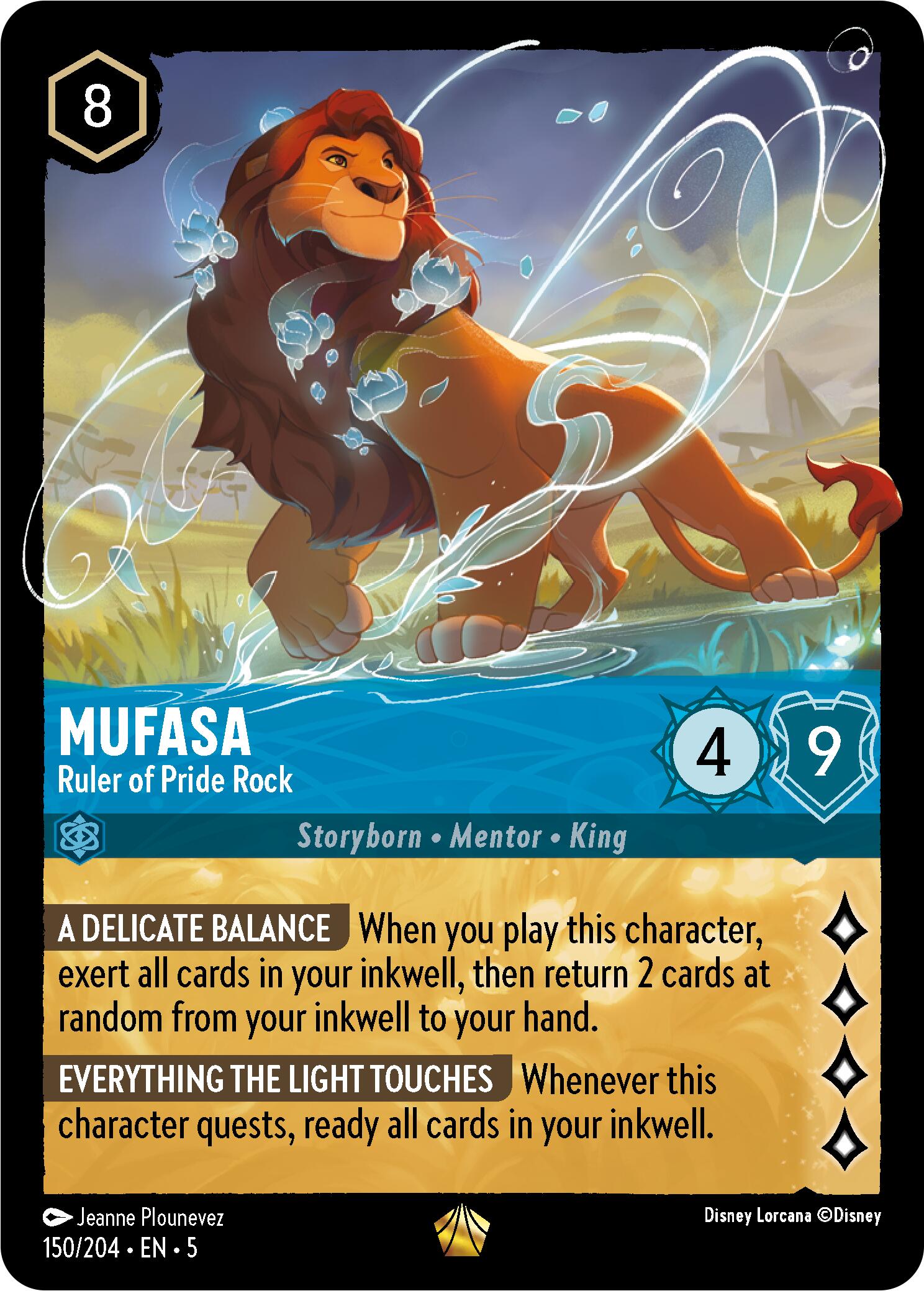 Mufasa - Ruler of Pride Rock (150/204) [Shimmering Skies] | Deep Dive Games St. Marys