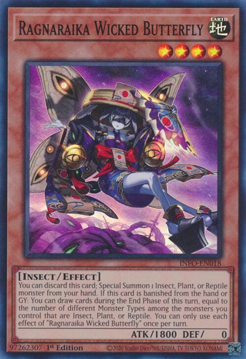 Ragnaraika Wicked Butterfly [INFO-EN018] Super Rare | Deep Dive Games St. Marys