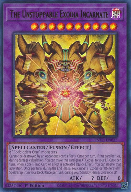 The Unstoppable Exodia Incarnate [INFO-EN033] Ultra Rare | Deep Dive Games St. Marys