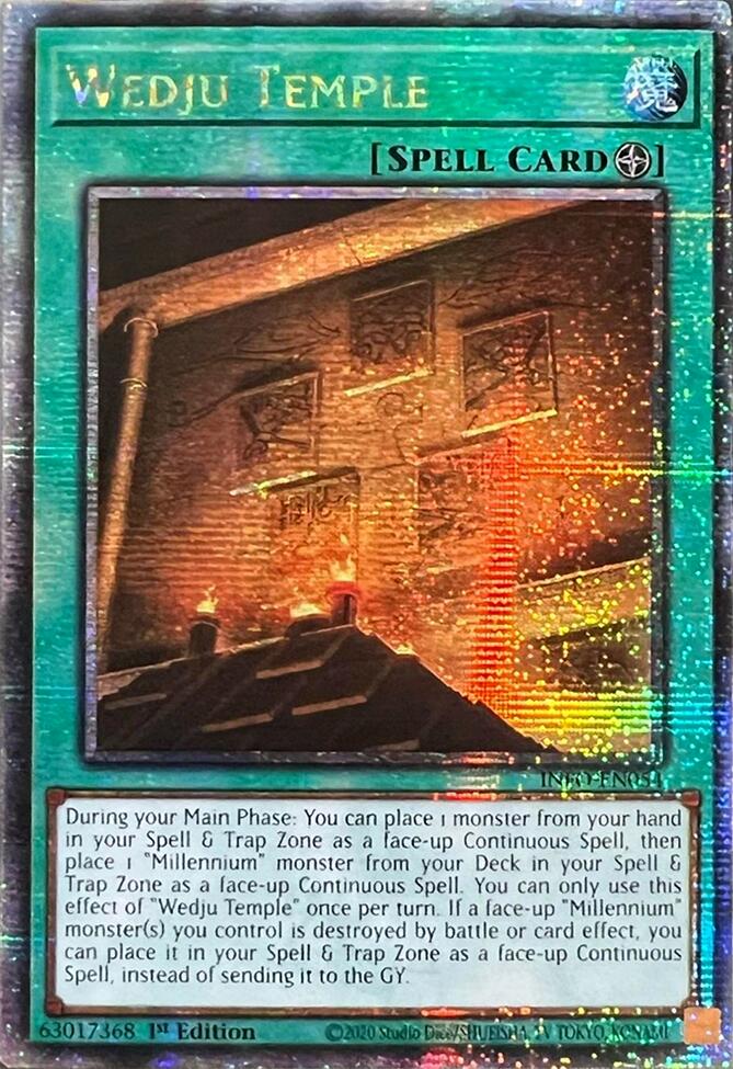 Wedju Temple (Quarter Century Secret Rare) [INFO-EN054] Quarter Century Secret Rare | Deep Dive Games St. Marys