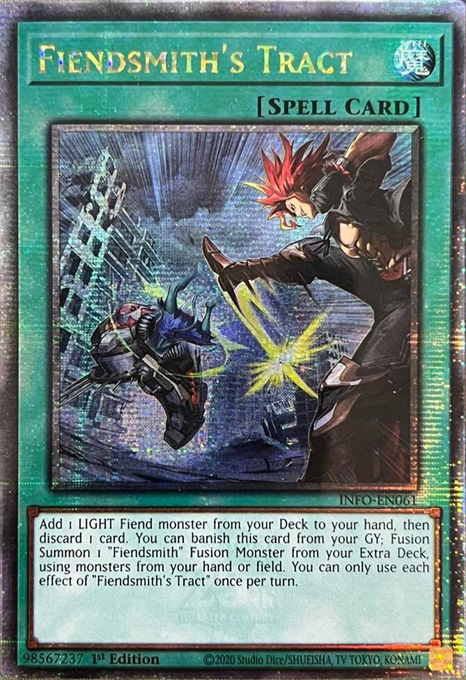 Fiendsmith's Tract (Quarter Century Secret Rare) [INFO-EN061] Quarter Century Secret Rare | Deep Dive Games St. Marys