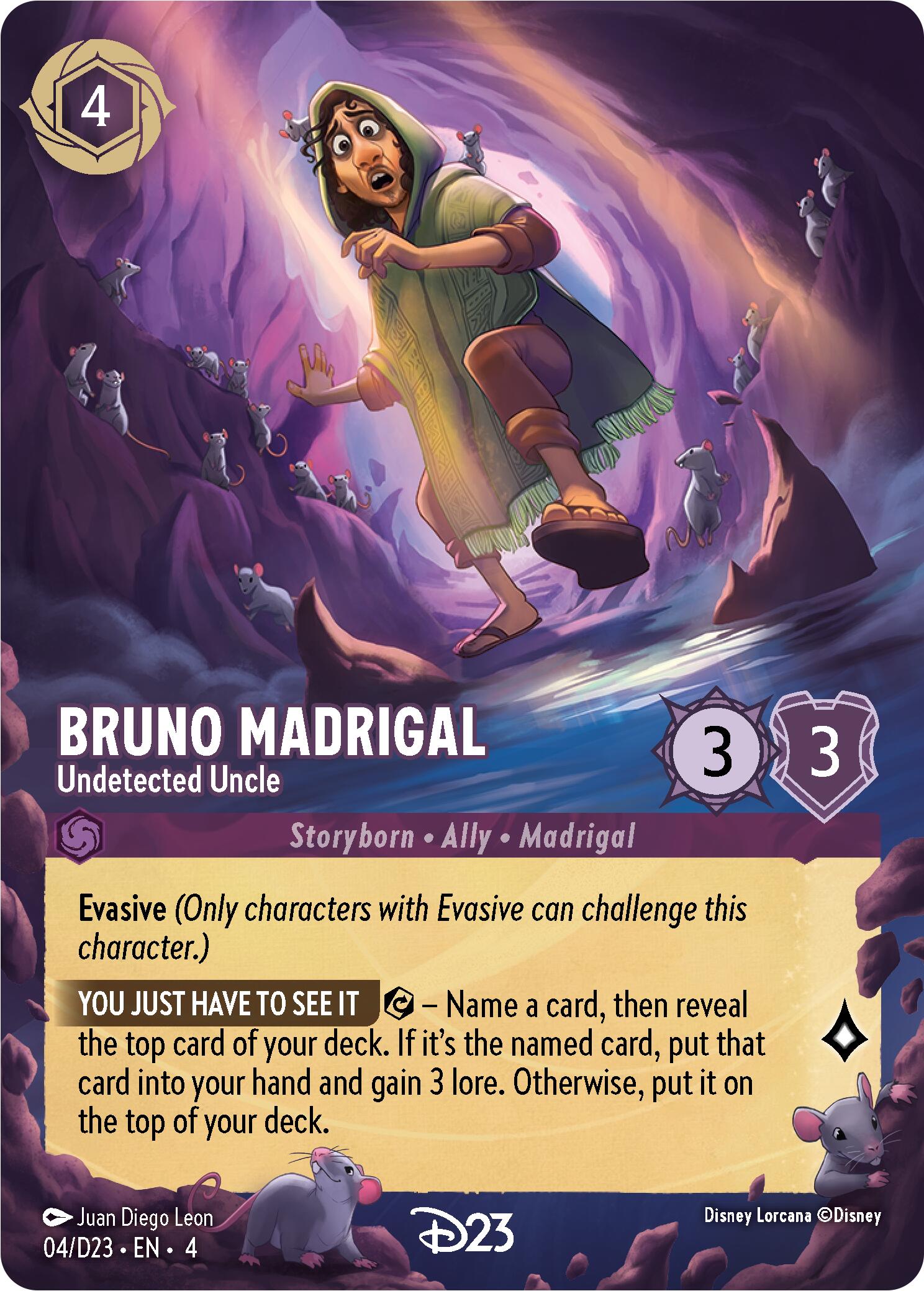 Bruno Madrigal - Undetected Uncle (4) [D23 Promos] | Deep Dive Games St. Marys