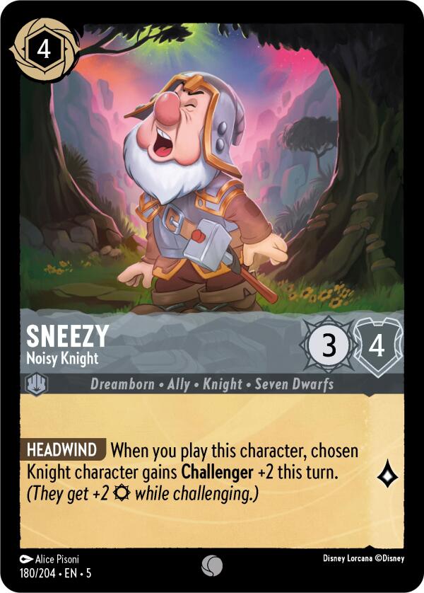 Sneezy - Noisy Knight (180/204) [Shimmering Skies] | Deep Dive Games St. Marys
