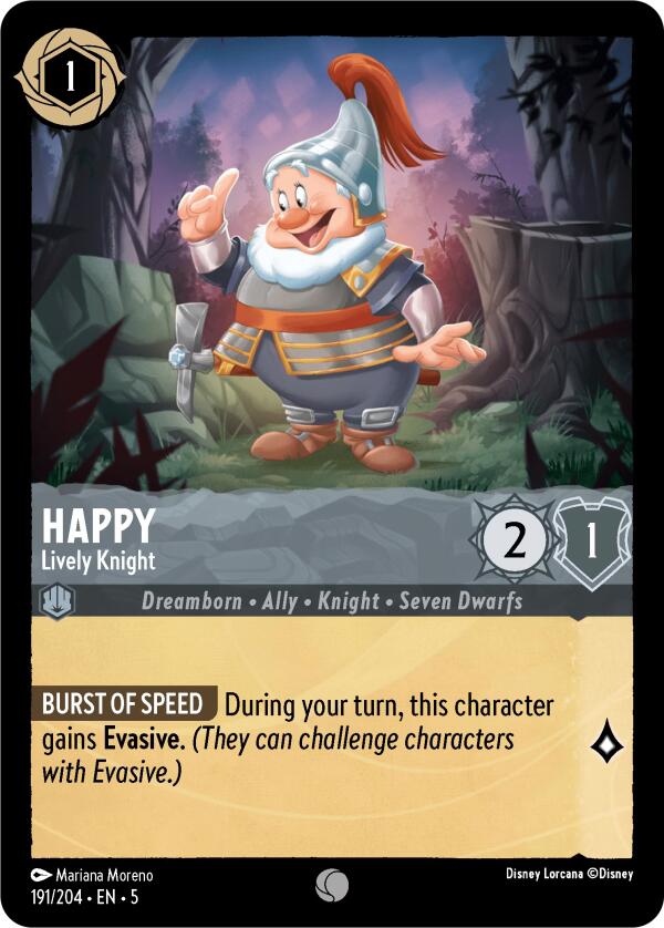 Happy - Lively Knight (191/204) [Shimmering Skies] | Deep Dive Games St. Marys