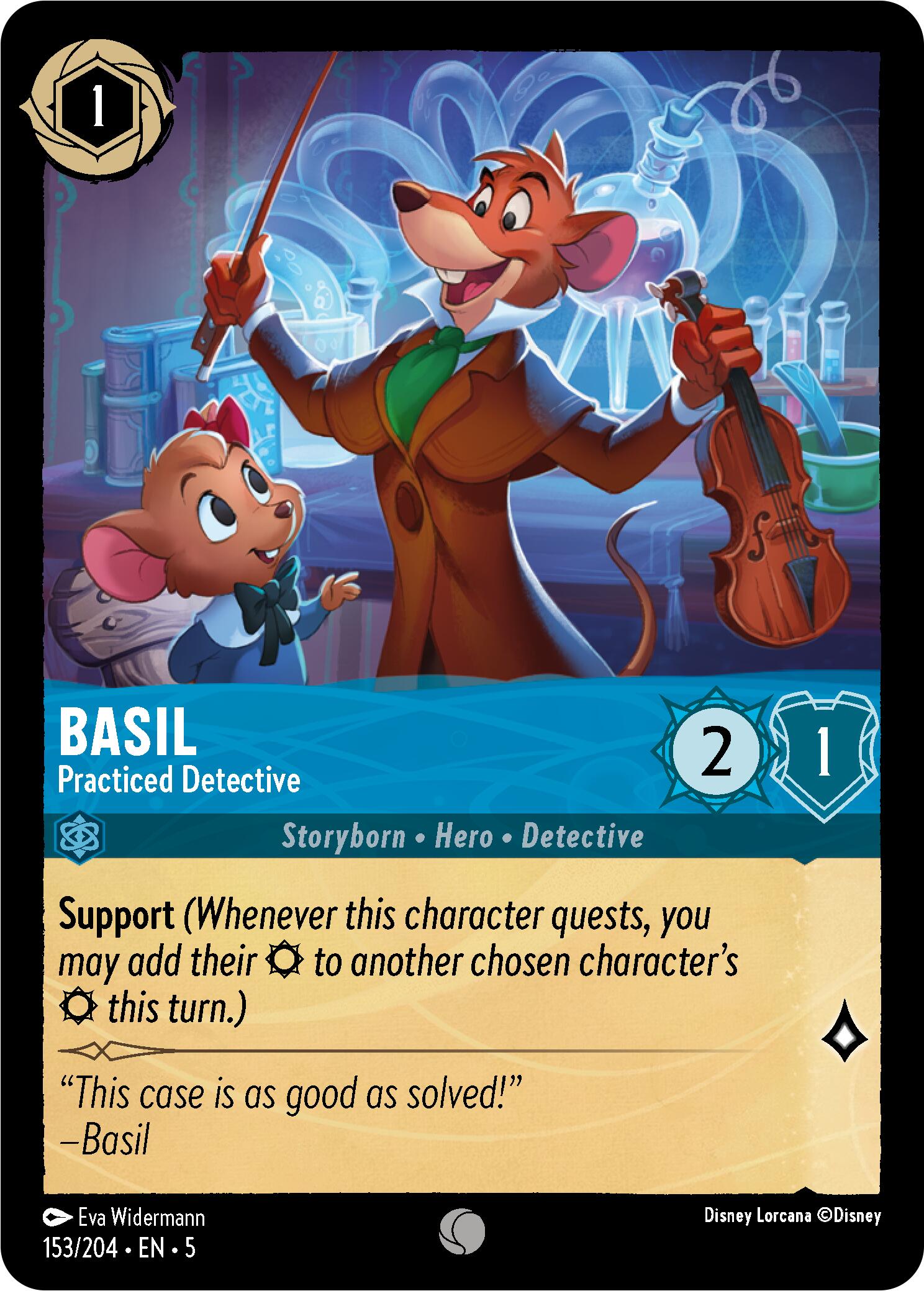Basil - Practiced Detective (153/204) [Shimmering Skies] | Deep Dive Games St. Marys