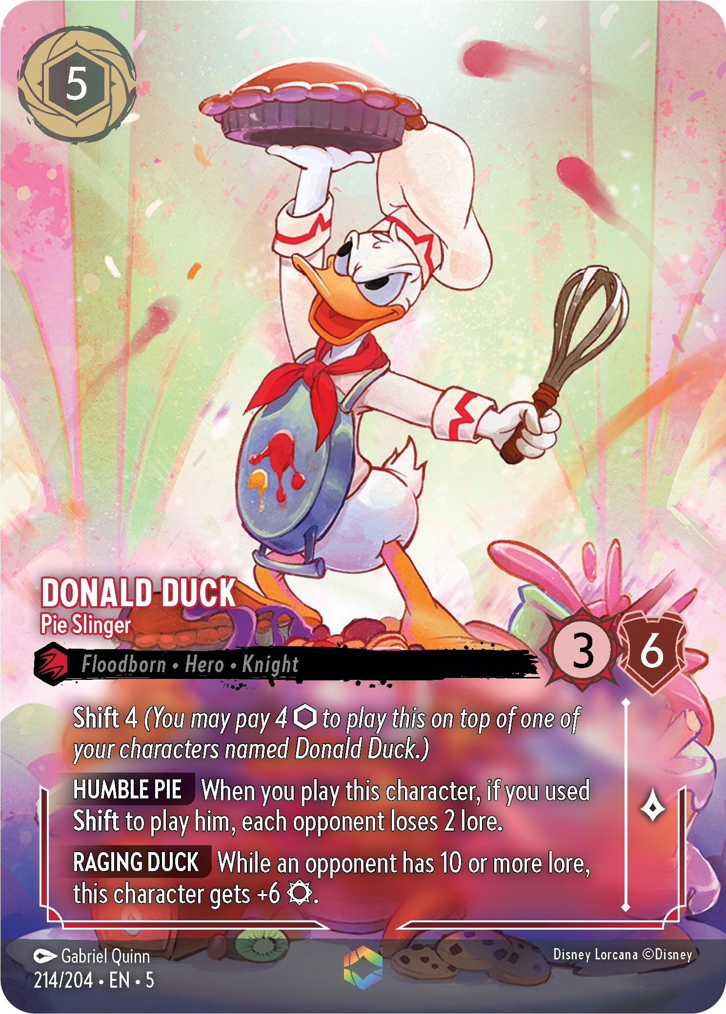 Donald Duck - Pie Slinger (Enchanted) (214/204) [Shimmering Skies] | Deep Dive Games St. Marys