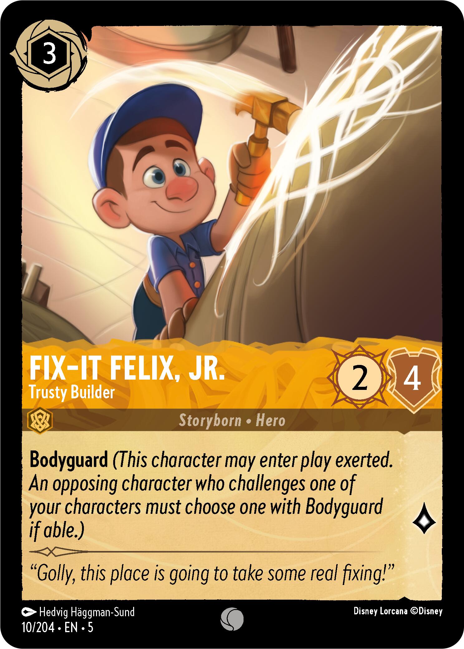 Fix-It Felix, Jr. - Trusty Builder (10/204) [Shimmering Skies] | Deep Dive Games St. Marys