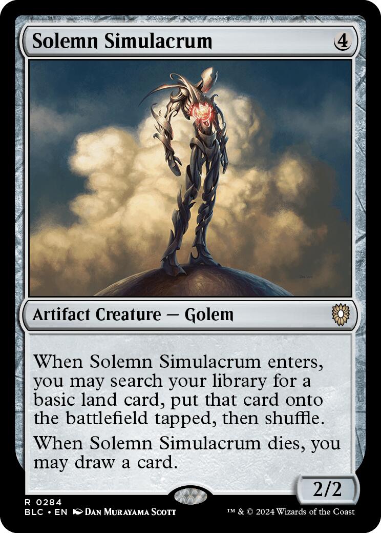 Solemn Simulacrum [Bloomburrow Commander] | Deep Dive Games St. Marys