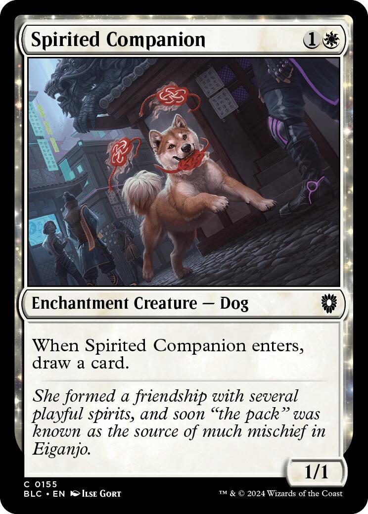 Spirited Companion [Bloomburrow Commander] | Deep Dive Games St. Marys