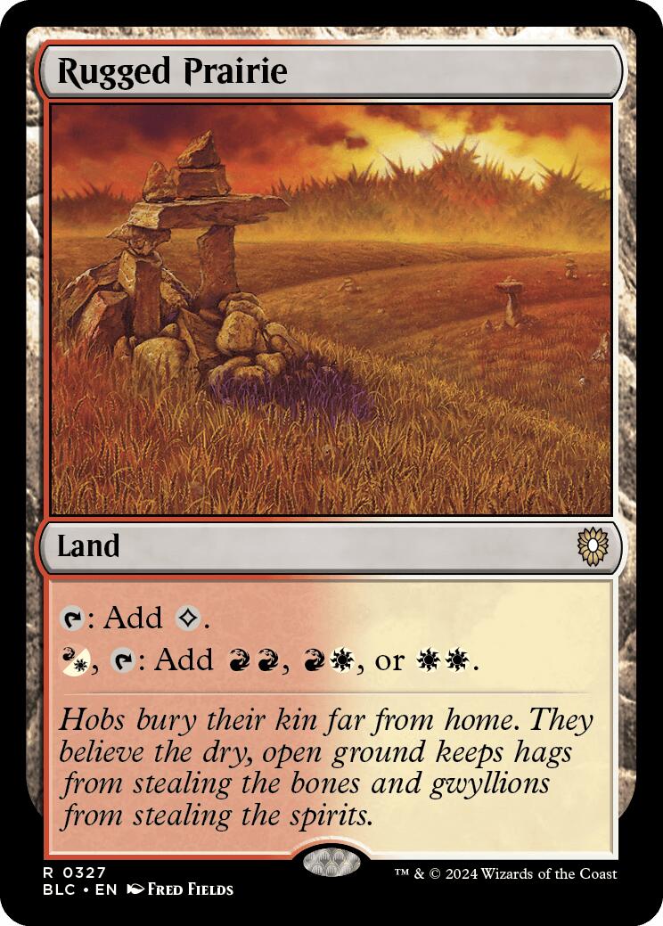 Rugged Prairie [Bloomburrow Commander] | Deep Dive Games St. Marys