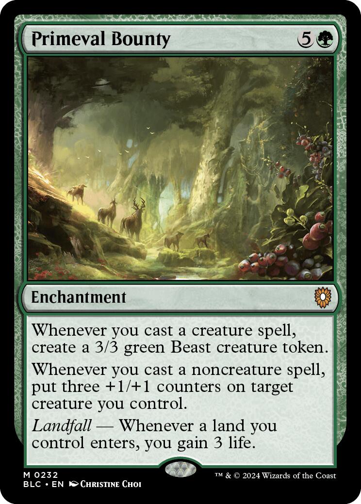 Primeval Bounty [Bloomburrow Commander] | Deep Dive Games St. Marys