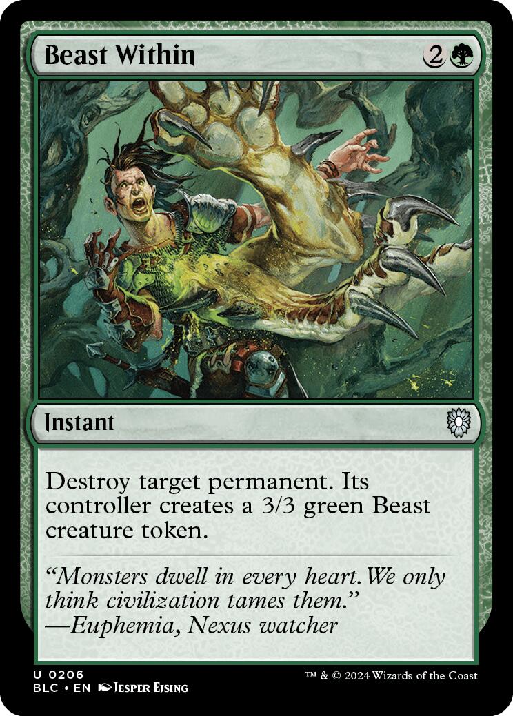 Beast Within [Bloomburrow Commander] | Deep Dive Games St. Marys