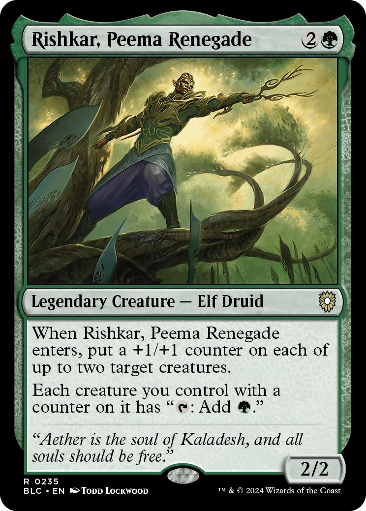 Rishkar, Peema Renegade [Bloomburrow Commander] | Deep Dive Games St. Marys