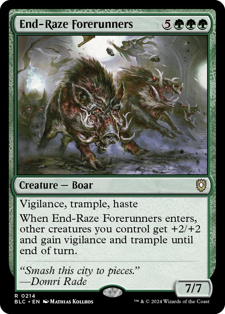 End-Raze Forerunners [Bloomburrow Commander] | Deep Dive Games St. Marys