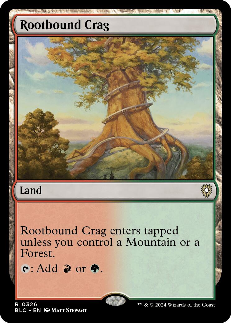 Rootbound Crag [Bloomburrow Commander] | Deep Dive Games St. Marys