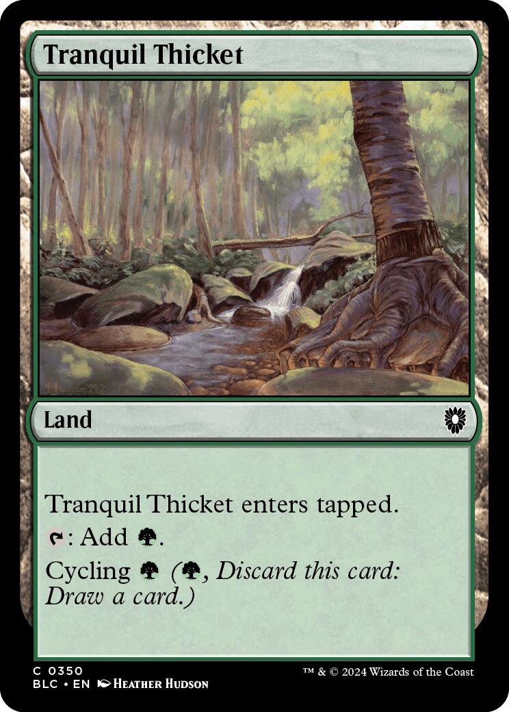 Tranquil Thicket [Bloomburrow Commander] | Deep Dive Games St. Marys